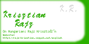 krisztian rajz business card